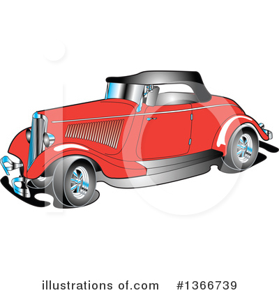Vintage Car Clipart #1366739 by Andy Nortnik