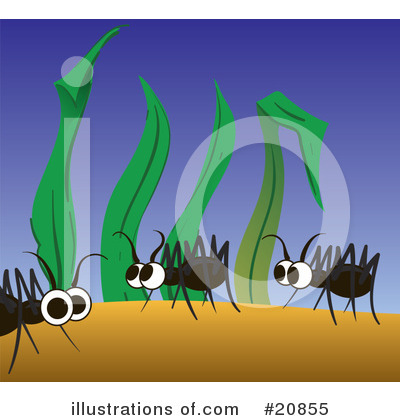 Royalty-Free (RF) Ants Clipart Illustration by Paulo Resende - Stock Sample #20855