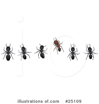 Royalty-Free (RF) Ants Clipart Illustration by Leo Blanchette - Stock Sample #25109