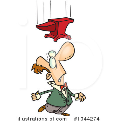 Royalty-Free (RF) Anvil Clipart Illustration by toonaday - Stock Sample #1044274