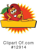 Apple Character Clipart #12914 by Mascot Junction