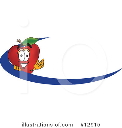 Royalty-Free (RF) Apple Character Clipart Illustration by Mascot Junction - Stock Sample #12915