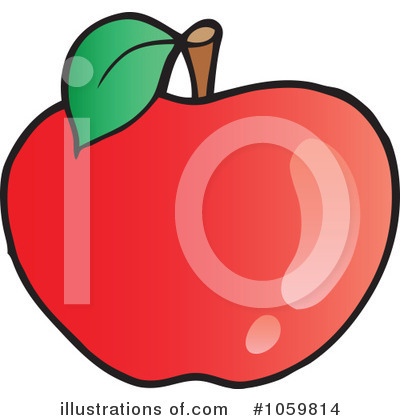 Royalty-Free (RF) Apple Clipart Illustration by visekart - Stock Sample #1059814