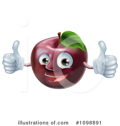 Royalty-Free (RF) Apple Clipart Illustration by AtStockIllustration - Stock Sample #1098891