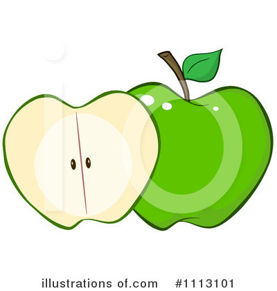 Royalty-Free (RF) Apple Clipart Illustration by Hit Toon - Stock Sample #1113101