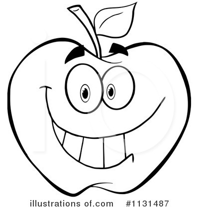 Royalty-Free (RF) Apple Clipart Illustration by Hit Toon - Stock Sample #1131487