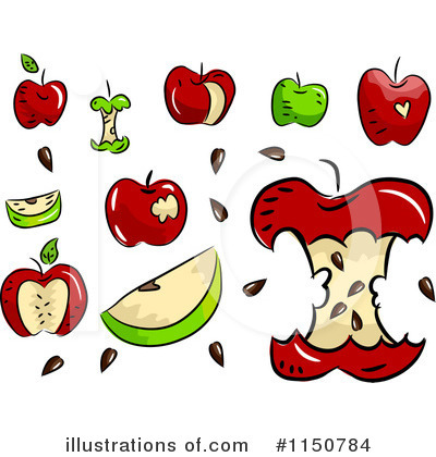Royalty-Free (RF) Apple Clipart Illustration by BNP Design Studio - Stock Sample #1150784