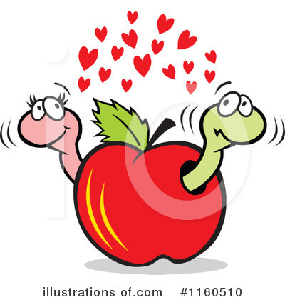 Worm Clipart #1160510 by Johnny Sajem