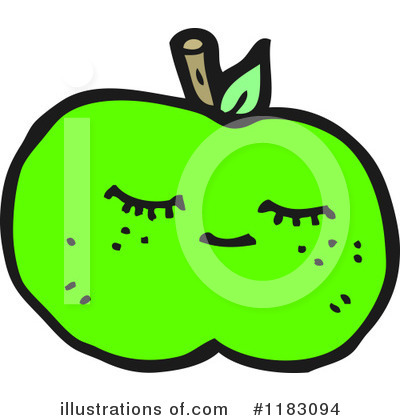 Royalty-Free (RF) Apple Clipart Illustration by lineartestpilot - Stock Sample #1183094