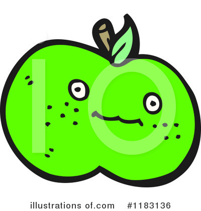 Royalty-Free (RF) Apple Clipart Illustration by lineartestpilot - Stock Sample #1183136