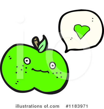 Royalty-Free (RF) Apple Clipart Illustration by lineartestpilot - Stock Sample #1183971