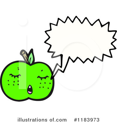 Royalty-Free (RF) Apple Clipart Illustration by lineartestpilot - Stock Sample #1183973