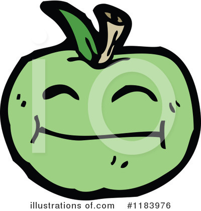 Royalty-Free (RF) Apple Clipart Illustration by lineartestpilot - Stock Sample #1183976