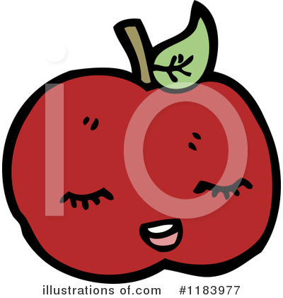 Royalty-Free (RF) Apple Clipart Illustration by lineartestpilot - Stock Sample #1183977