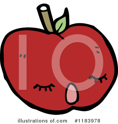 Royalty-Free (RF) Apple Clipart Illustration by lineartestpilot - Stock Sample #1183978