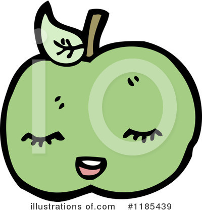 Royalty-Free (RF) Apple Clipart Illustration by lineartestpilot - Stock Sample #1185439