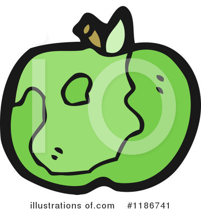 Royalty-Free (RF) Apple Clipart Illustration by lineartestpilot - Stock Sample #1186741