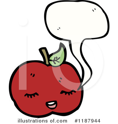 Royalty-Free (RF) Apple Clipart Illustration by lineartestpilot - Stock Sample #1187944