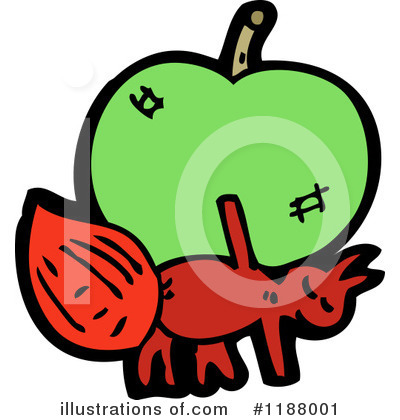 Royalty-Free (RF) Apple Clipart Illustration by lineartestpilot - Stock Sample #1188001