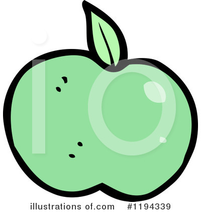 Royalty-Free (RF) Apple Clipart Illustration by lineartestpilot - Stock Sample #1194339