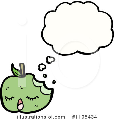 Royalty-Free (RF) Apple Clipart Illustration by lineartestpilot - Stock Sample #1195434