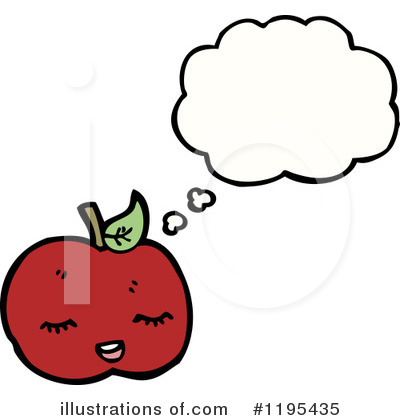 Royalty-Free (RF) Apple Clipart Illustration by lineartestpilot - Stock Sample #1195435