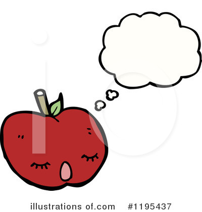Royalty-Free (RF) Apple Clipart Illustration by lineartestpilot - Stock Sample #1195437