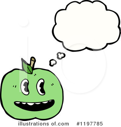 Royalty-Free (RF) Apple Clipart Illustration by lineartestpilot - Stock Sample #1197785