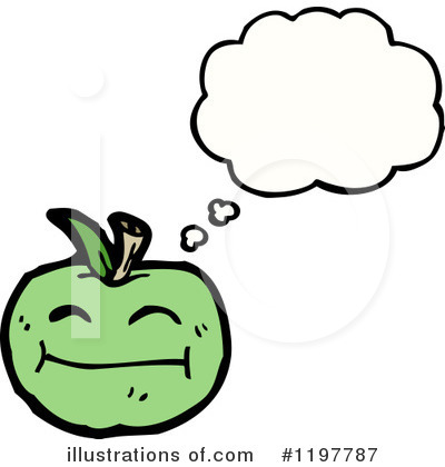 Royalty-Free (RF) Apple Clipart Illustration by lineartestpilot - Stock Sample #1197787