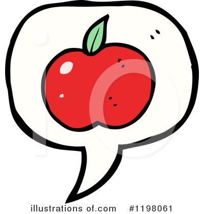 Royalty-Free (RF) Apple Clipart Illustration by lineartestpilot - Stock Sample #1198061