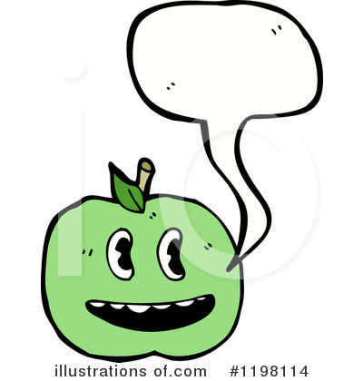 Royalty-Free (RF) Apple Clipart Illustration by lineartestpilot - Stock Sample #1198114