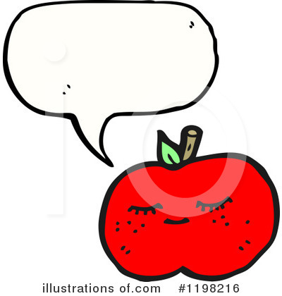 Royalty-Free (RF) Apple Clipart Illustration by lineartestpilot - Stock Sample #1198216