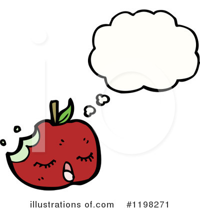 Royalty-Free (RF) Apple Clipart Illustration by lineartestpilot - Stock Sample #1198271