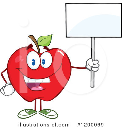 Royalty-Free (RF) Apple Clipart Illustration by Hit Toon - Stock Sample #1200069