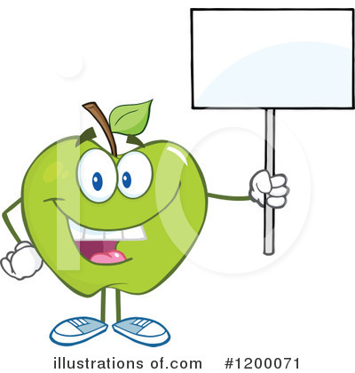 Royalty-Free (RF) Apple Clipart Illustration by Hit Toon - Stock Sample #1200071