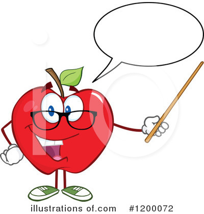 Royalty-Free (RF) Apple Clipart Illustration by Hit Toon - Stock Sample #1200072