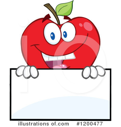 Royalty-Free (RF) Apple Clipart Illustration by Hit Toon - Stock Sample #1200477