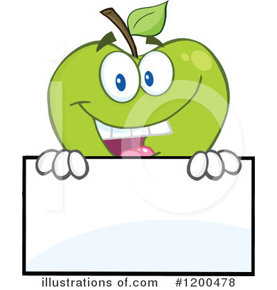 Royalty-Free (RF) Apple Clipart Illustration by Hit Toon - Stock Sample #1200478