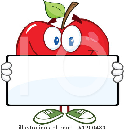 Royalty-Free (RF) Apple Clipart Illustration by Hit Toon - Stock Sample #1200480