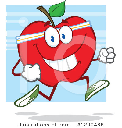 Royalty-Free (RF) Apple Clipart Illustration by Hit Toon - Stock Sample #1200486