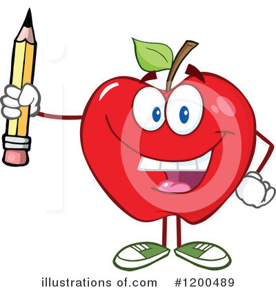 Royalty-Free (RF) Apple Clipart Illustration by Hit Toon - Stock Sample #1200489