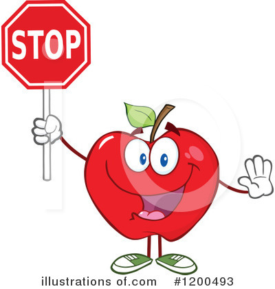 Royalty-Free (RF) Apple Clipart Illustration by Hit Toon - Stock Sample #1200493