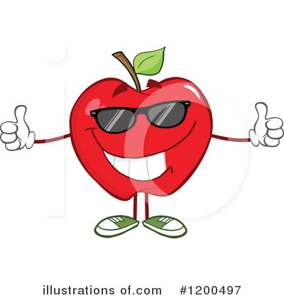 Royalty-Free (RF) Apple Clipart Illustration by Hit Toon - Stock Sample #1200497