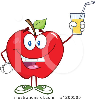 Royalty-Free (RF) Apple Clipart Illustration by Hit Toon - Stock Sample #1200505