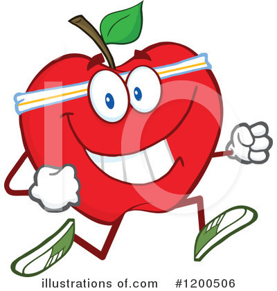 Royalty-Free (RF) Apple Clipart Illustration by Hit Toon - Stock Sample #1200506