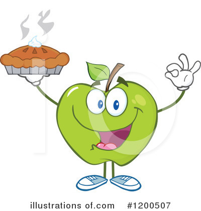 Royalty-Free (RF) Apple Clipart Illustration by Hit Toon - Stock Sample #1200507