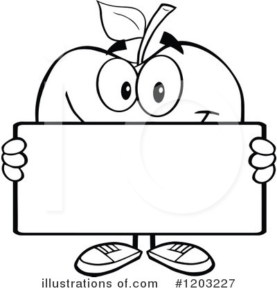 Royalty-Free (RF) Apple Clipart Illustration by Hit Toon - Stock Sample #1203227