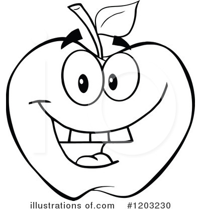 Royalty-Free (RF) Apple Clipart Illustration by Hit Toon - Stock Sample #1203230
