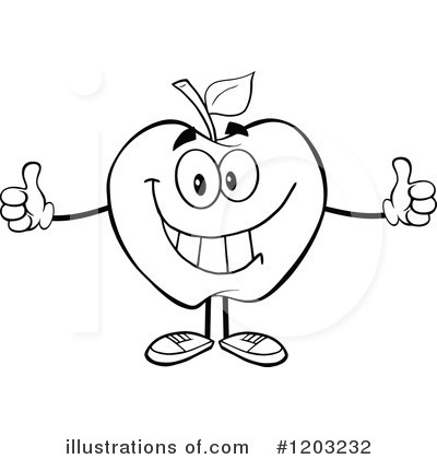 Royalty-Free (RF) Apple Clipart Illustration by Hit Toon - Stock Sample #1203232