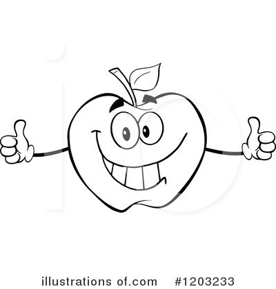 Royalty-Free (RF) Apple Clipart Illustration by Hit Toon - Stock Sample #1203233